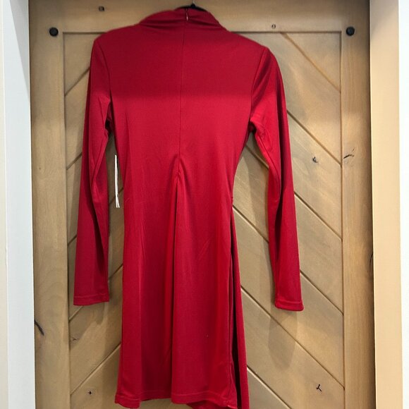 Aqua brand red turtleneck mini - Picture 3 of 7